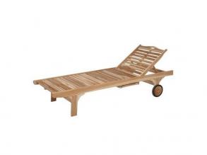 Archimedes ECO napozó ágy eco teak natur fából 200x70x36 cm