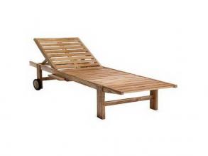 Aurora napozó ágy teak natur fából 200x70x45 cm
