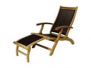 Fairchild napozó ágy teak natur fából 150x58x92 cm