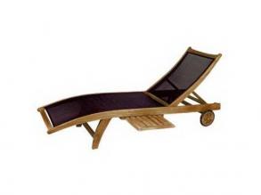 Fairchild napozó ágy teak natur fából 190x69x88 cm