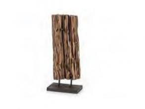 Farönk dekoráció teak natur fából 23x21x72 cm