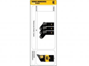 Robust Munkazokni-Zcm0786 Caterpillar unisex zokni fekete 39-42-es méretű