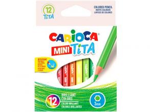 Carioca: Mini Tita törésálló színes ceruza szett 12db-os