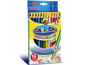 Háromszög Jumbo színes ceruza szett hegyezovel 12db - Carioca