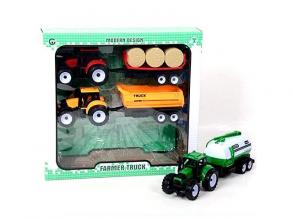 Farm traktor pótkocsival 3db-os szett