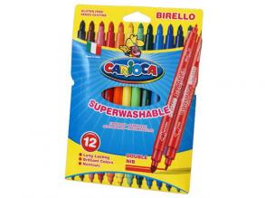 Színes filctoll szett kétféle fejjel 12 db-os - Carioca