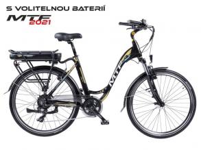 MTF ebike Grand 1.2 19 collos női hátsó motoros városi elektromos kerékpár akku nélkül fekete/arany