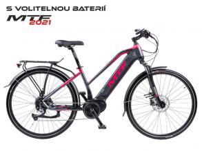 MTF ebike Road 6.2 w 17 collos elektromos női középmotoros túra kerékpár (akku nélkül) fekete/piros