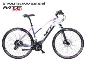 MTF ebike Cross 4.2 W 17 collos elektromos női hátsó motoros cross kerékpár akku nélkül fehér/lila