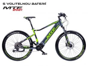 MTF ebike Hill 7.2 18 collos elektromos férfi középmotoros MTB kerékpár (akku nélkül) zöld/fekete