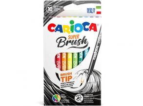 Super Brush Ecsetvégű filctoll szett 10db-os - Carioca