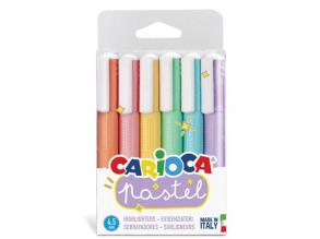 Pasztell színű kihúzó filc 6 db-os szett 4,5mm - Carioca