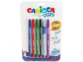 OOPS radírozható golyóstoll szett 6db-os - Carioca