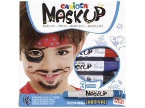 Carioca Maskup: Kalóz arcfestő szett 3 színnel