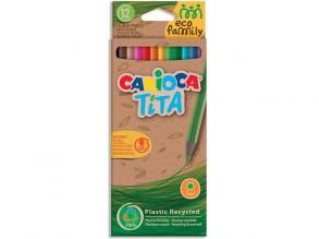 Tita Eco Family színes ceruza 12db-os szett - Carioca