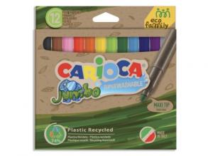 Eco Family Jumbo 12db-os színes filctoll szett - Carioca