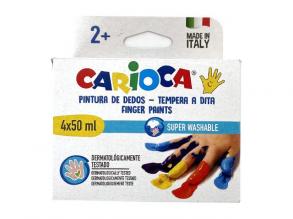 Ujjfesték szett különböző színekkel 4x50ml - Carioca