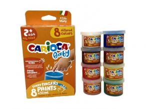 Baby ujjfesték szett különböző színekkel 8x50ml - Carioca