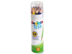 Tita 24db-os színes ceruza szett henger tokban - Carioca