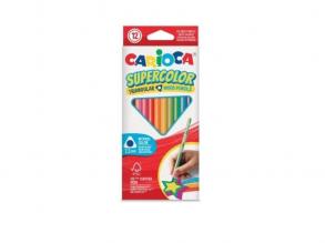 SuperColor háromszög alakú 12db-os színesceruza készlet - Carioca