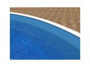 Medence fólia Blue liner 0,8 mm vastag átfedéssel a 4,0 x 1,2 m-es medencéhez