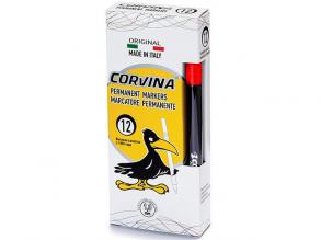 Corvina Permanent piros alkoholos tűfilc 1mm 1 db - Carioca