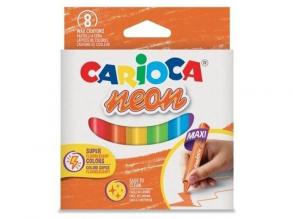 Maxi háromszögletes neon zsírkréta szett 8db-os - Carioca