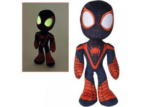 Marvel: Amazing Friends - Pókember Miles Morales plüssgura sötétben világító szemekkel 25cm