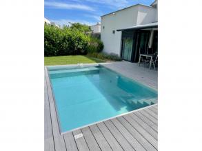Inox rozsdamentes acél medence 6,00 x 3,00 x 1,5 méter