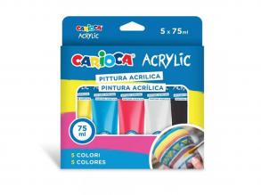 Acrylic 5x75ml-s akril festék szett - Carioca