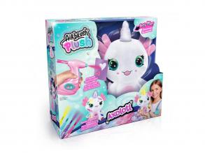 Axolotl világító festhető egyszarvú plüss airbrush festék spray-vel