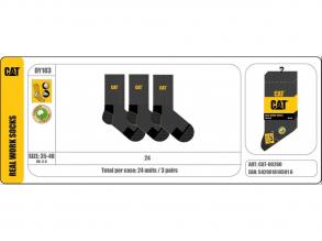 Munkazokni-Dy183 Caterpillar unisex zokni szürke 35-40-es méretű