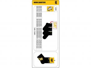 Av781Bb Rvid Munkazokni 3 Pár Caterpillar unisex zokni fekete 43-46-os méretű