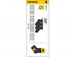 Av782Bb Rvid Munkazokni 3 Pár Caterpillar unisex zokni szürke 43-46-os méretű
