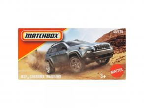 Matchbox: Papírdobozos Jeep Cherokee Trailhawk kisautó 1/64 - Mattel
