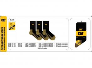 Cat K197A 3 Pár Caterpillar unisex fekete 39-42-es méretű