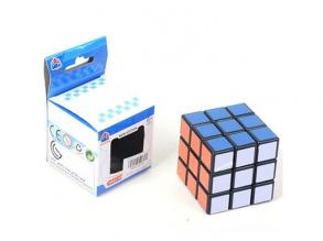 Bűvös kocka 3x3 logikai játék dobozban 5,7cm 1db