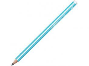 Stabilo: Trio Thick háromszögletű grafit ceruza kék színben 2B