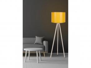 Opviq, 390FLH1117, Skandináv állólámpa, krém és sárga, 145 cm Magasság | MDF ház, E27 aljzat, max. 40 W, 200 cm-es kábel