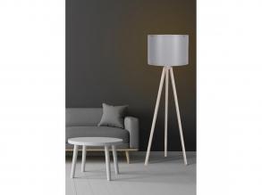 Opviq, 390FLH1118, Skandináv állólámpa, krém és szürke, 145 cm Magasság | MDF ház, E27 aljzat, 40W Max | Stílusos kialakítás be-