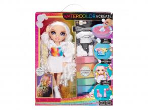 Rainbow High Create játékszett színezhető babával, lila szem