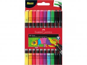 Faber-Castell: Kétvégű neon filctoll 10db-os szett