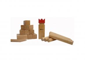 Kubb Pro Rubberwood fajáték, Red Kinggel