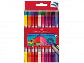 Faber-Castell: Filctoll készlet 20db-os kétvégű