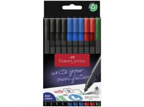 Faber-Castell: GRIP tufilc 0,4mm-es heggyel 4 féle szín 10 db-os szett