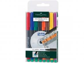 Faber-Castell: Multimark M Alkoholos Filctoll Készlet 8 szín