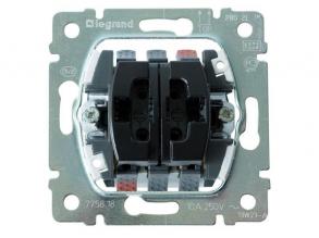 Legrand 775818 Galea Life kettős váltóérintkezős nyomó