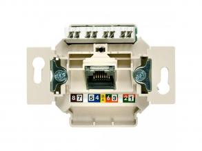 Siemens 5TG2027-1 Delta UAE 1X8pólusú UTP RJ45 CAT6 A informatikai csatlakozóaljzat