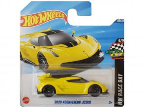Hot Wheels: 2020 Koenigsegg Jesko sárga kisautó 1/64 - Mattel