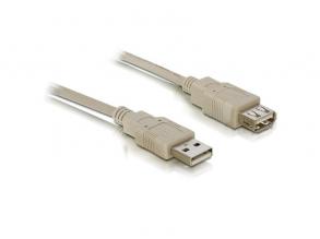 Delock 82240 USB 2.0 A/A 3m hosszabbító kábel